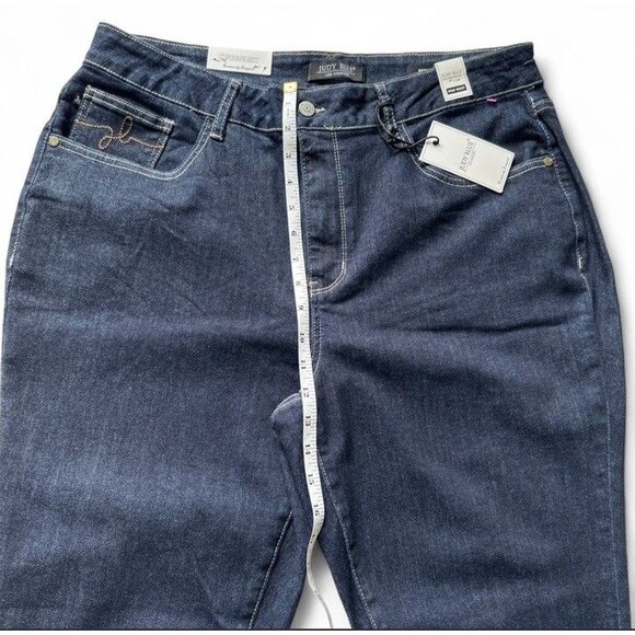 Judy Blue Mom Fit High Waist Jeans 18W Dark Wash Stretch Plus Size NWT - Picture 9 of 14